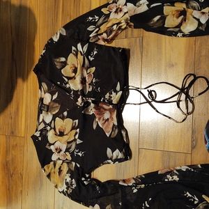 Floral crop top